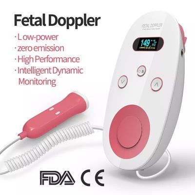 Maternal Home Fetal Doppler Heart Monitor Measures Infant Heartbeat Baby Fetal Doppler